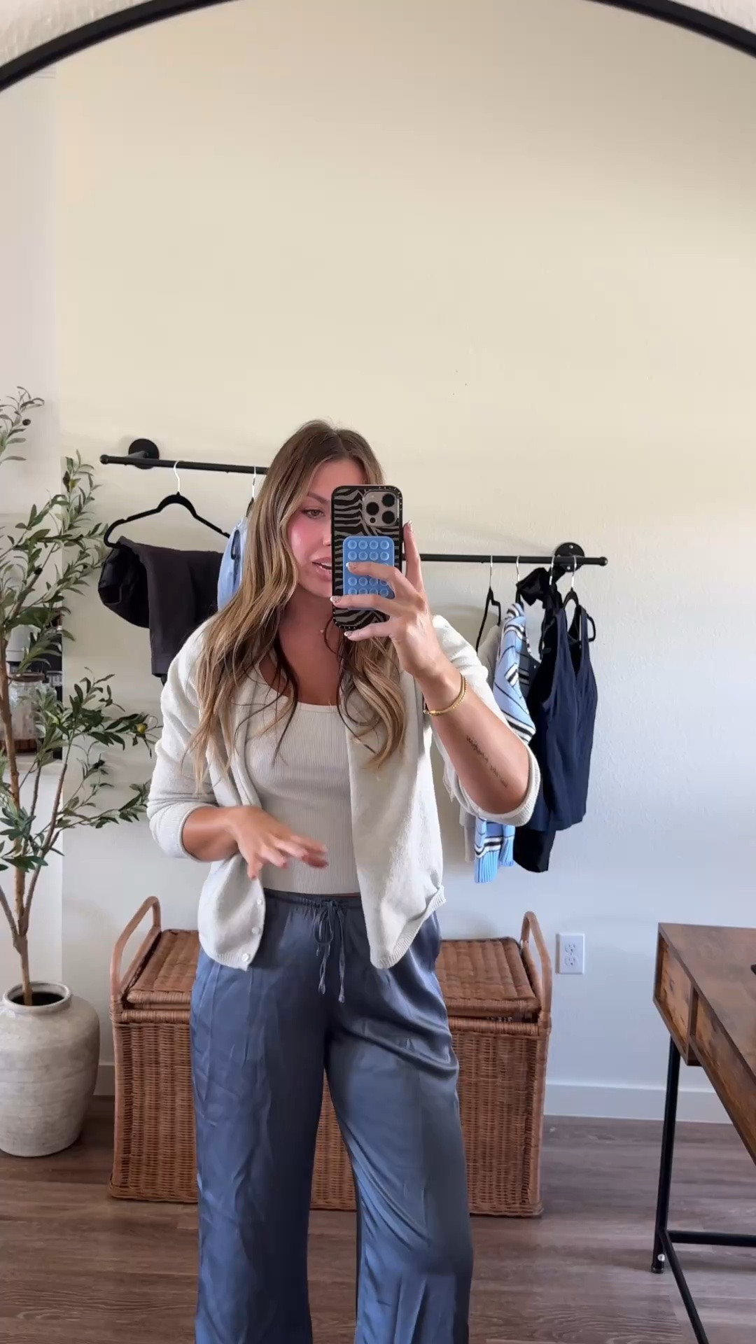 Wearing a small tall in pants!