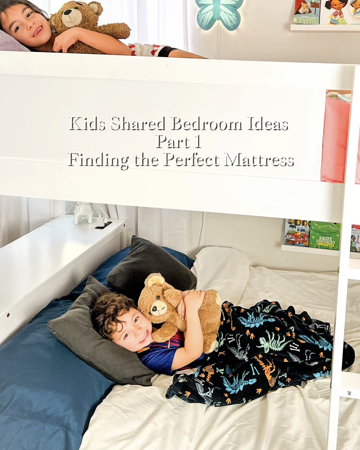 Hola Bebes! Kids Shared Bedroom Ideas (Part 1 )
Finding the Perfect Mattress ☁️

Finding the perfect beds for the kids in new their shared room was no easy task, but luckily we found the best beds and mattress that they can grow into and most all sleep comfortably and safe. 

Here are the reason why @marktolhome is a  a great choice ⭐️ 
 
Bed In box No spring Required for bunk beds ✅ 
Easy to assemble ✅ 
Fully Expanding after 48 Hrs ✅ 
Breathable Lined Fabric ✅ 
Memory Foam Cooling Technology ✅ 
Perfect Height for safety on Bunk Beds ✅ 

🔗shop the link Comment BED 🔗

Use My code: Cvblush to get 15% OFF