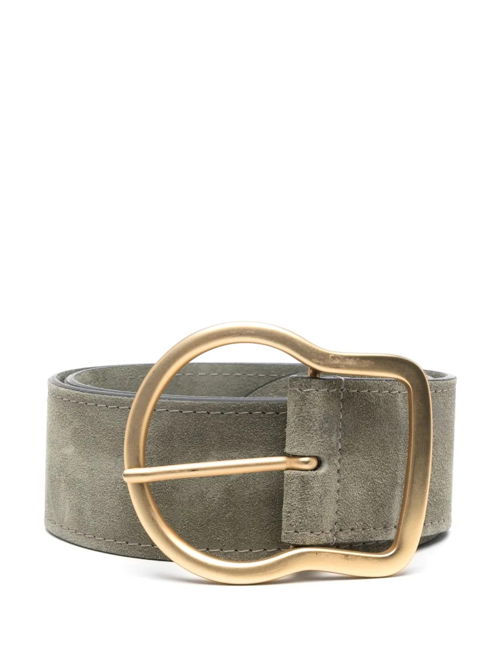 Dorothee Schumacher Waxed Suede Belt | Green | FARFETCH | Farfetch Global