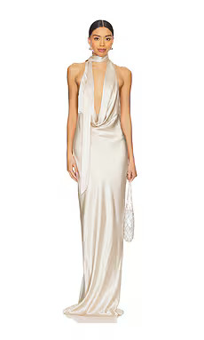 NBD Naila Gown in Champagne from Revolve.com | Revolve Clothing (Global)