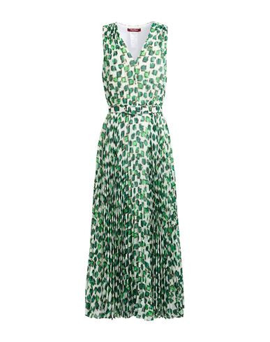 Max Mara Studio Woman Maxi dress Green Size 10 Polyester | YOOX (US)