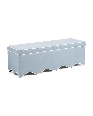 54.5in Scallop Storage Bench | TJ Maxx