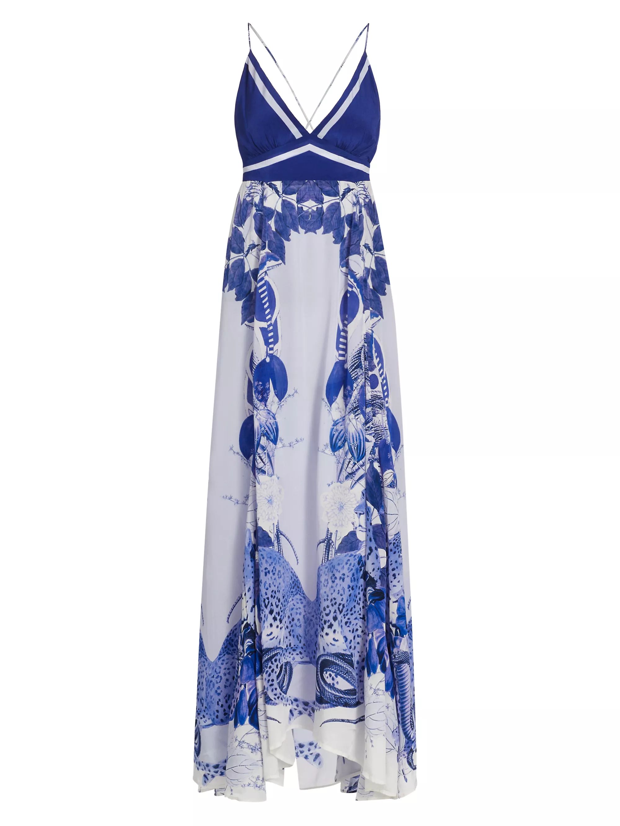 Eterna Star Printed Plunge Maxi Dress | Saks Fifth Avenue