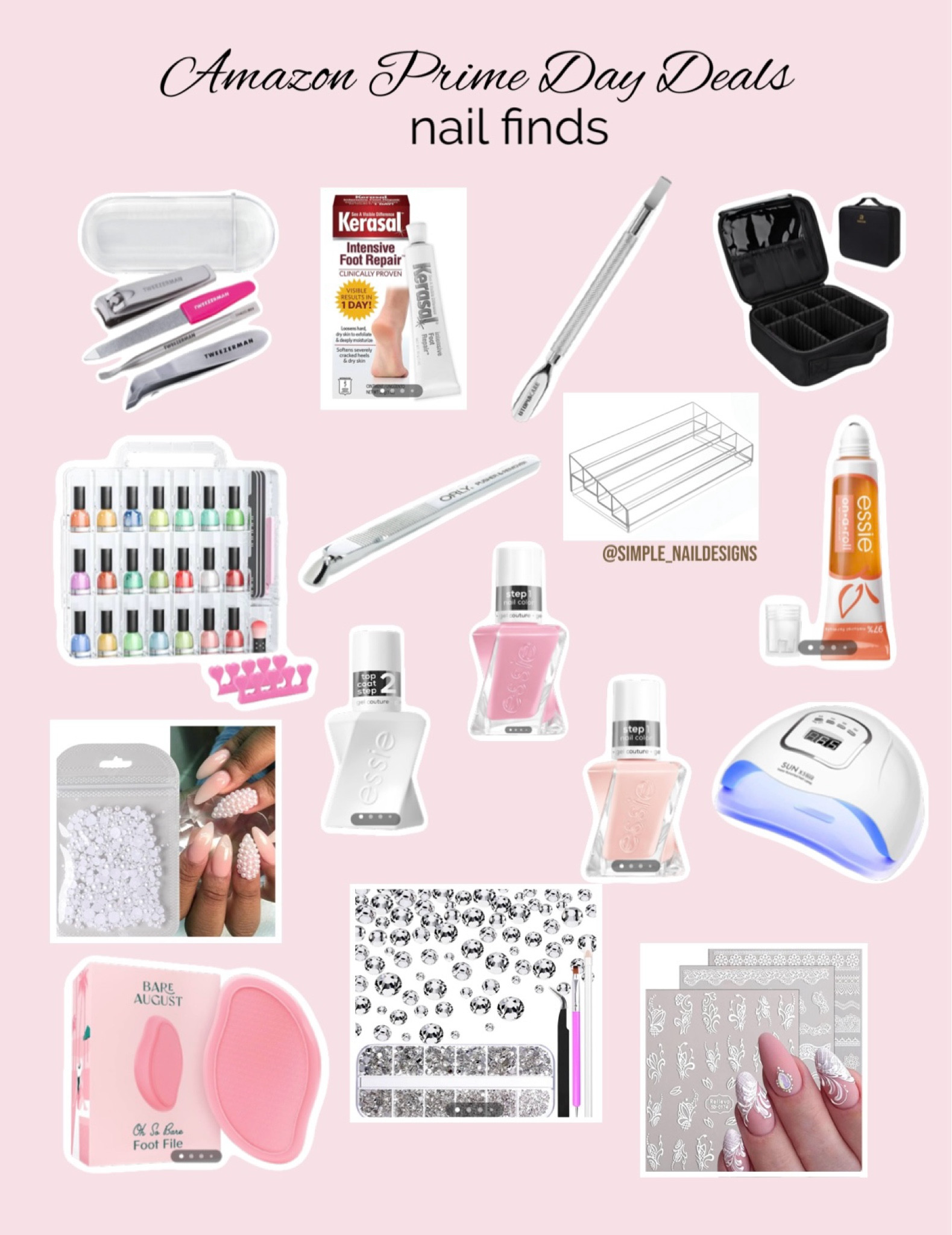 2024 Nail Finds | Amazon Prime Day Deals  

*Heart this post and be notified of price drops | then shop from your Favorites*

#amazonprimedaydeals #nails #homemanicure #diynails #nailpolish #gelpolish #nailessentials #amazonfinds #amazonprimeday


#LTKBeauty #LTKHome #LTKSaleAlert