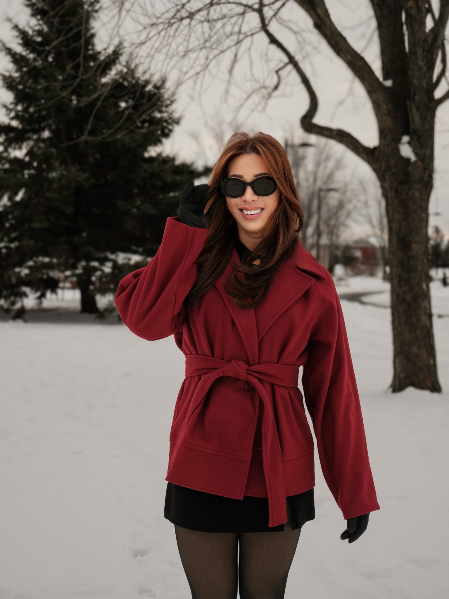 Red coat winter outfit
Casual chic style
Elegant look

#LTKootd