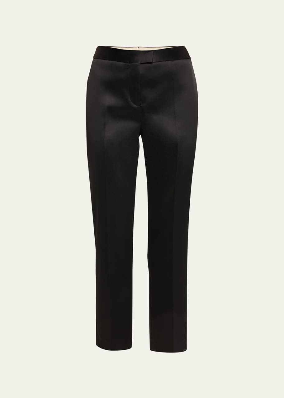 Todd Pleated Satin Pants | Bergdorf Goodman