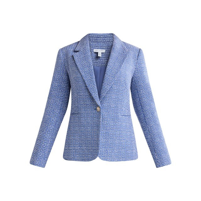 Free Assembly Women’s Single Breasted Tweed Blazer, Sizes XS-XXXL - Walmart.com | Walmart (US)