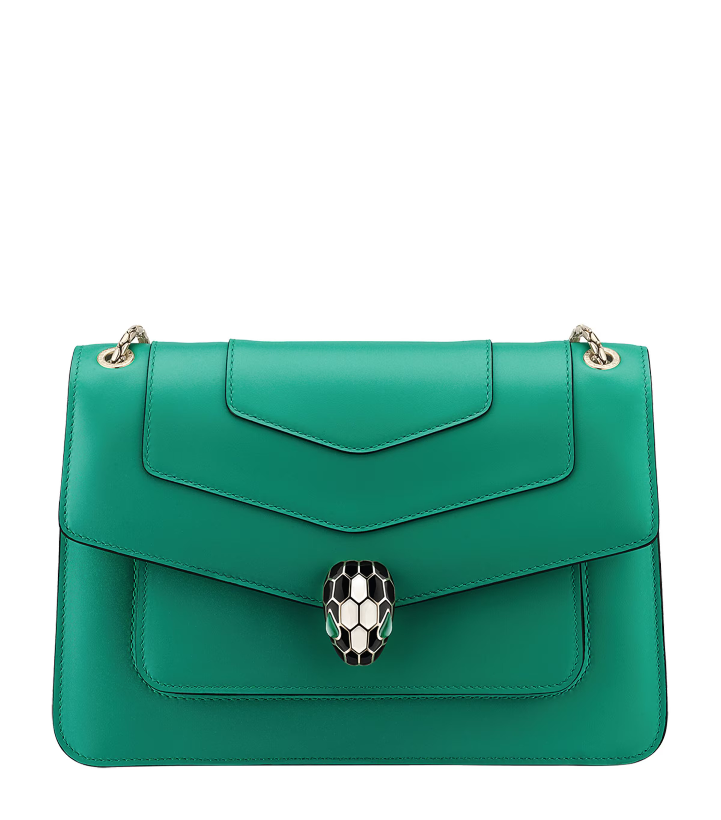 Bvlgari Medium Leather Serpenti Forever Shoulder Bag | Harrods