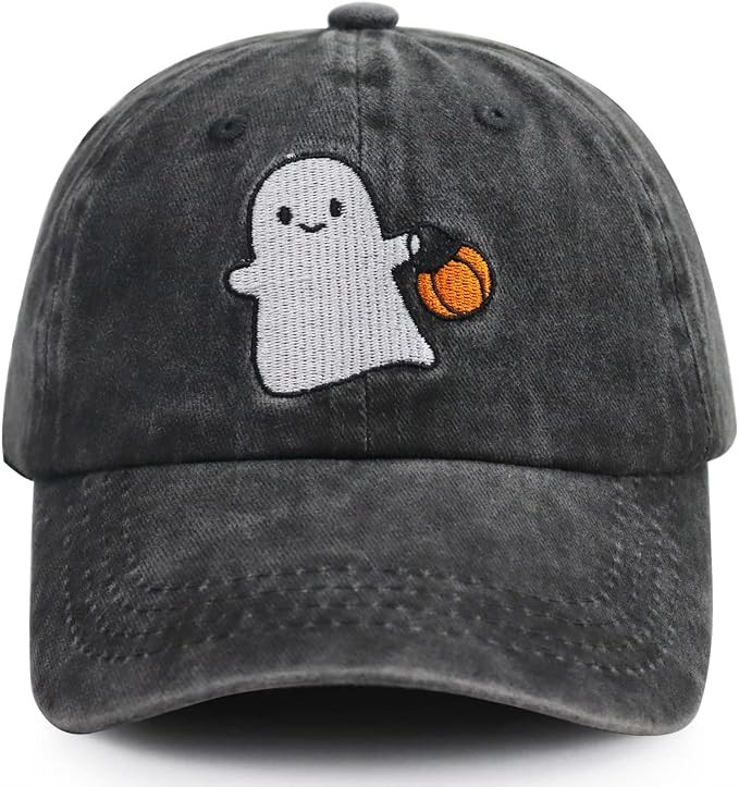 Gxaxyoupe Halloween Decorations Baseball Hat Kids 2-10,Cute Spooky Pumpkin BOO BOO Cap,Funny Hall... | Amazon (US)