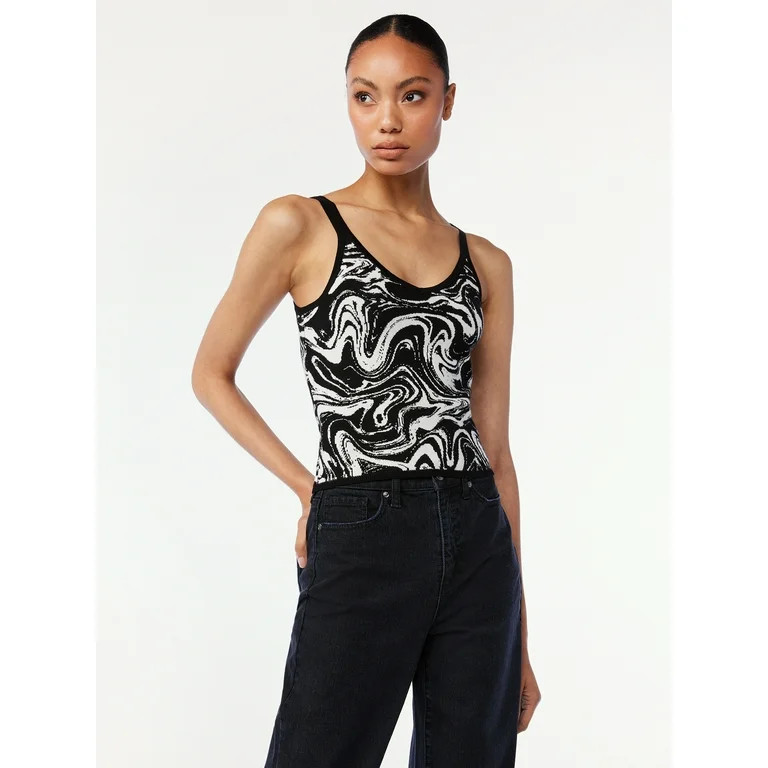 Scoop Women's V-Neck Knit Tank Top - Walmart.com | Walmart (US)