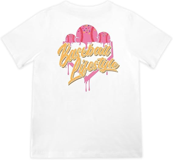 Baseball Lifestyle 101 Ice Cream Youth Tee for Boys - Strawberry, Soft 60/40 Blend, Breathable, S... | Amazon (US)