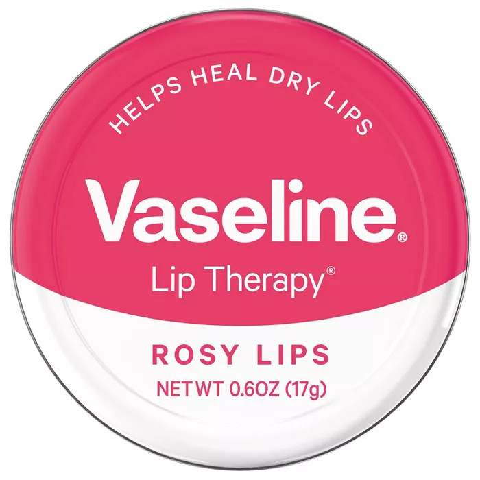 Vaseline Lip Therapy Rosy Lips Lip Balm Tin 0.6 oz | Target
