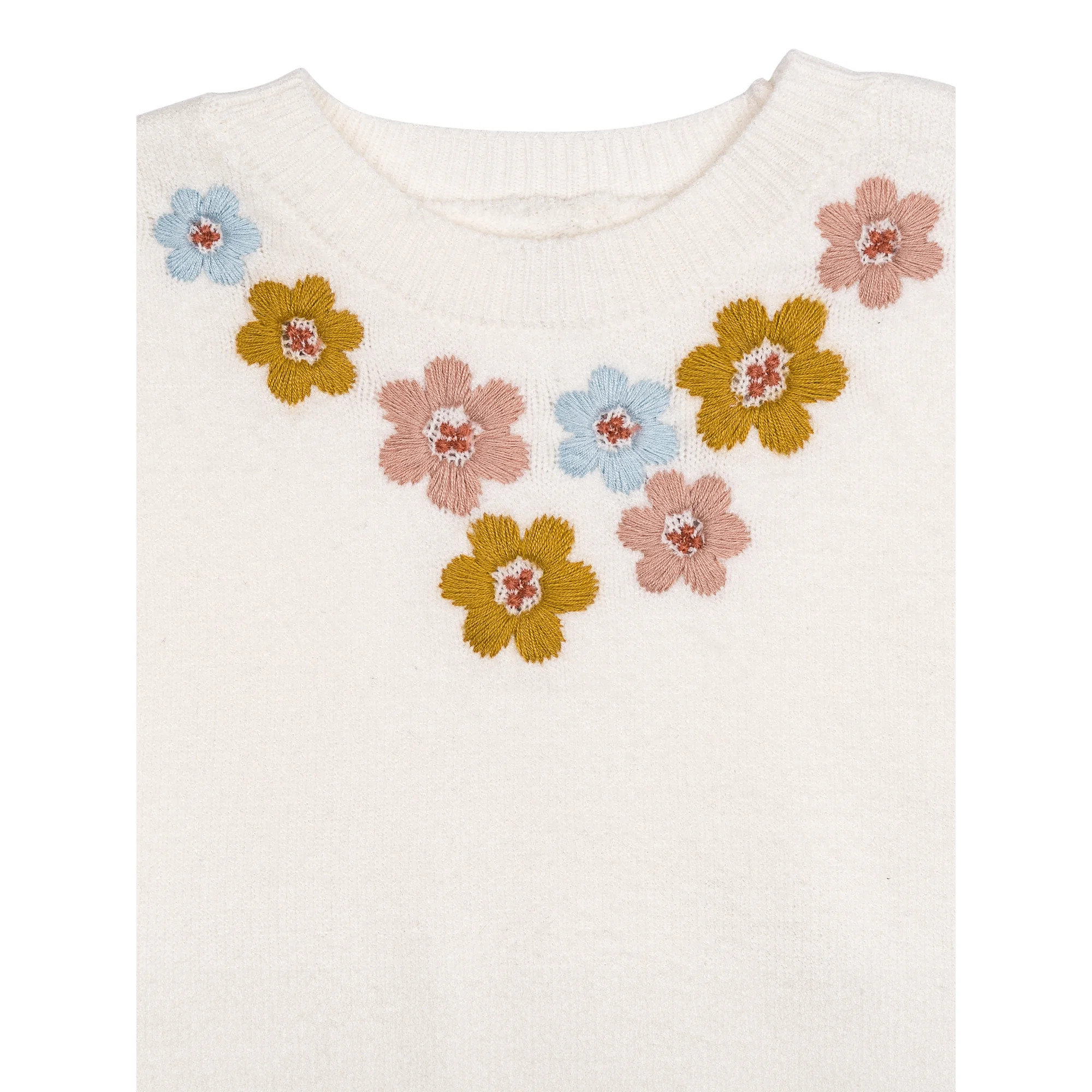 Modern Moments by Gerber Toddler Girl Sweater with Embroidery, Sizes 12 Months - 5T - Walmart.com | Walmart (US)