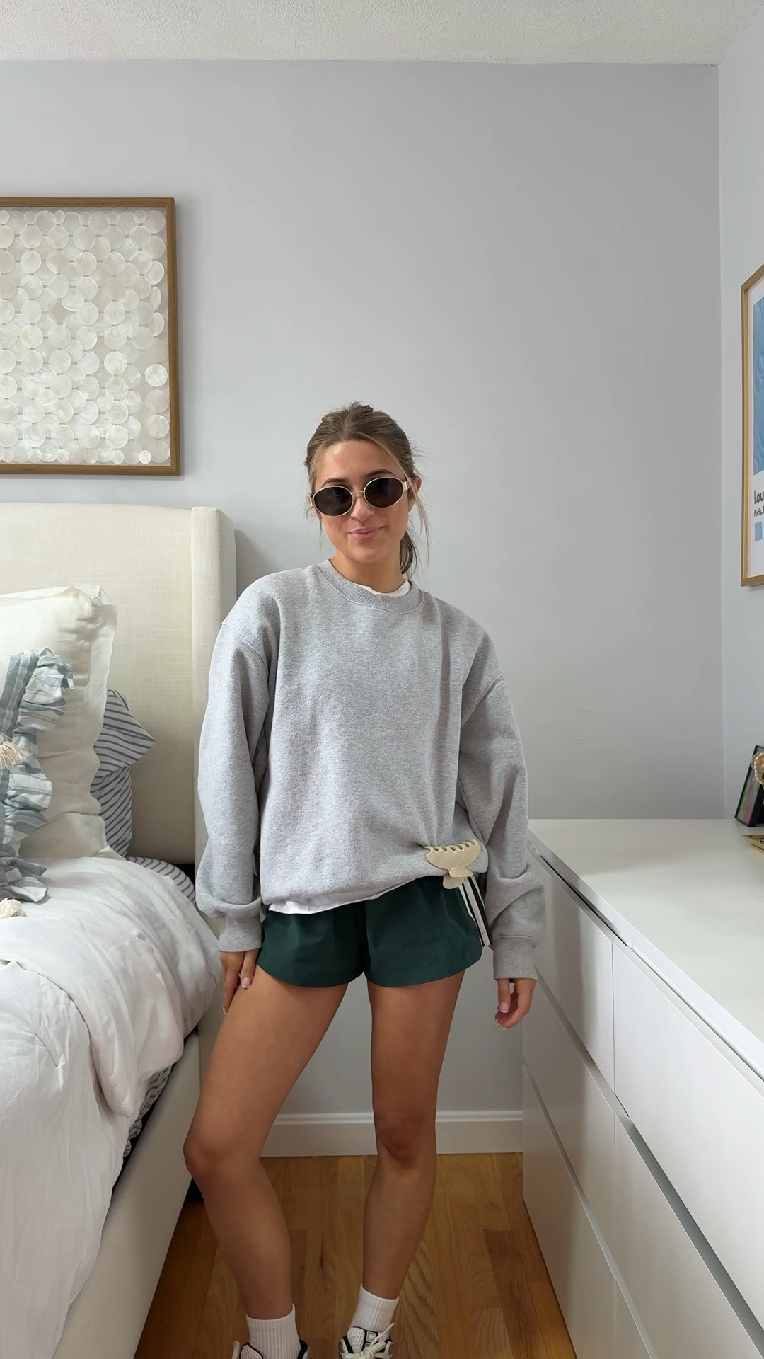 wearing a small in crewneck and xxs in shorts!! 

#LTKootd #LTKSeasonal #LTKU