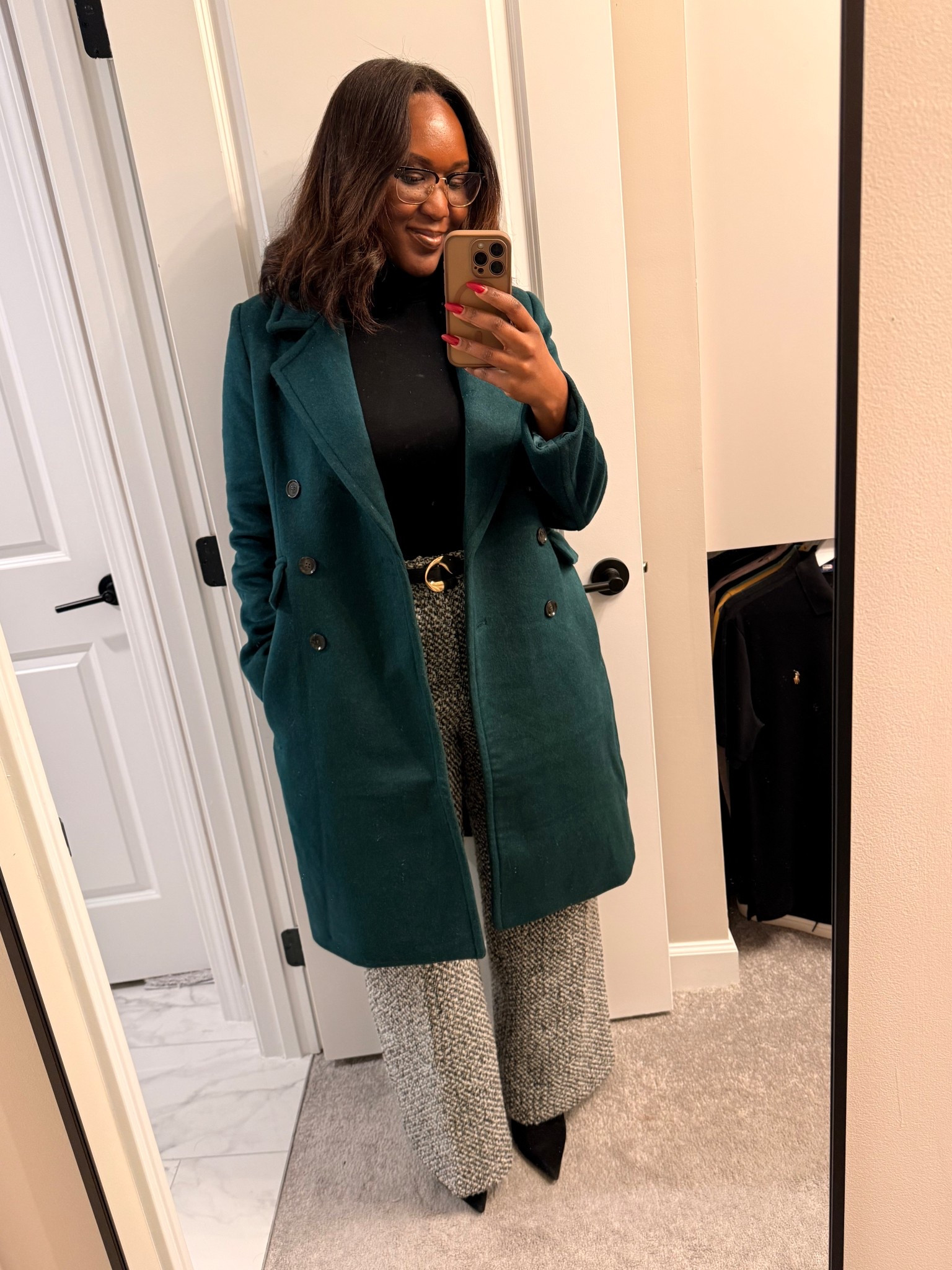 Fell in love with the color of this coat and it paired perfectly with these woven pants in this crazy winter weather.

#LTKSeasonal #LTKmidsize #LTKworkwear
