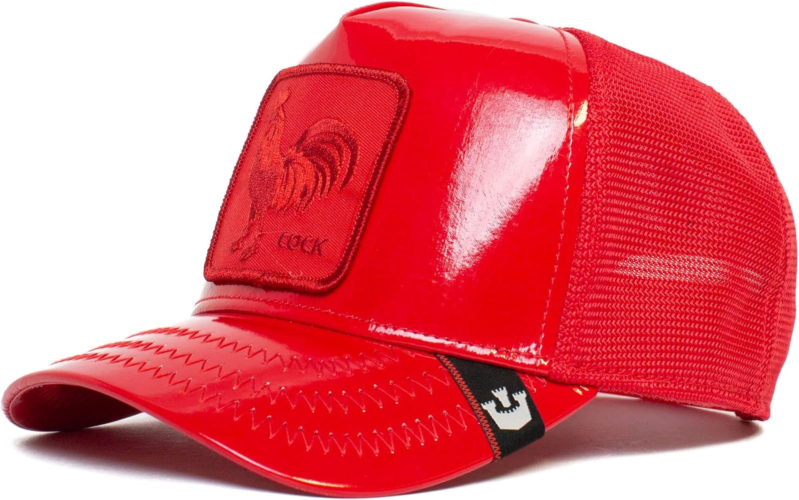 Goorin Bros. The Farm Unisex High Shine Faux Leather Adjustable Snapback Trucker Hat | Amazon (US)