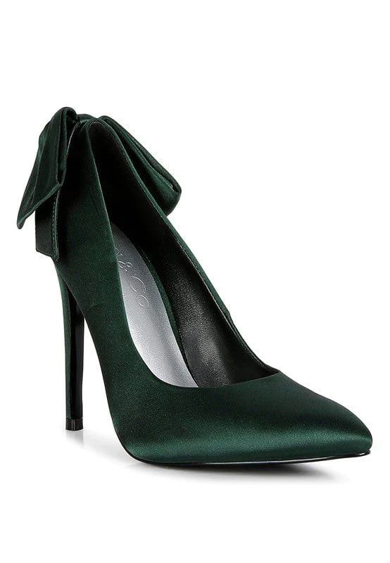 Hornet Stiletto Pump Heels - Green | Petal & Pup (US)