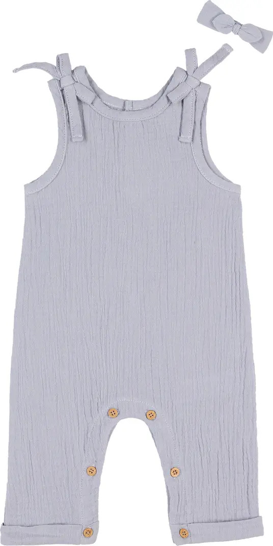 Gauze Romper & Headband Set | Nordstrom Rack