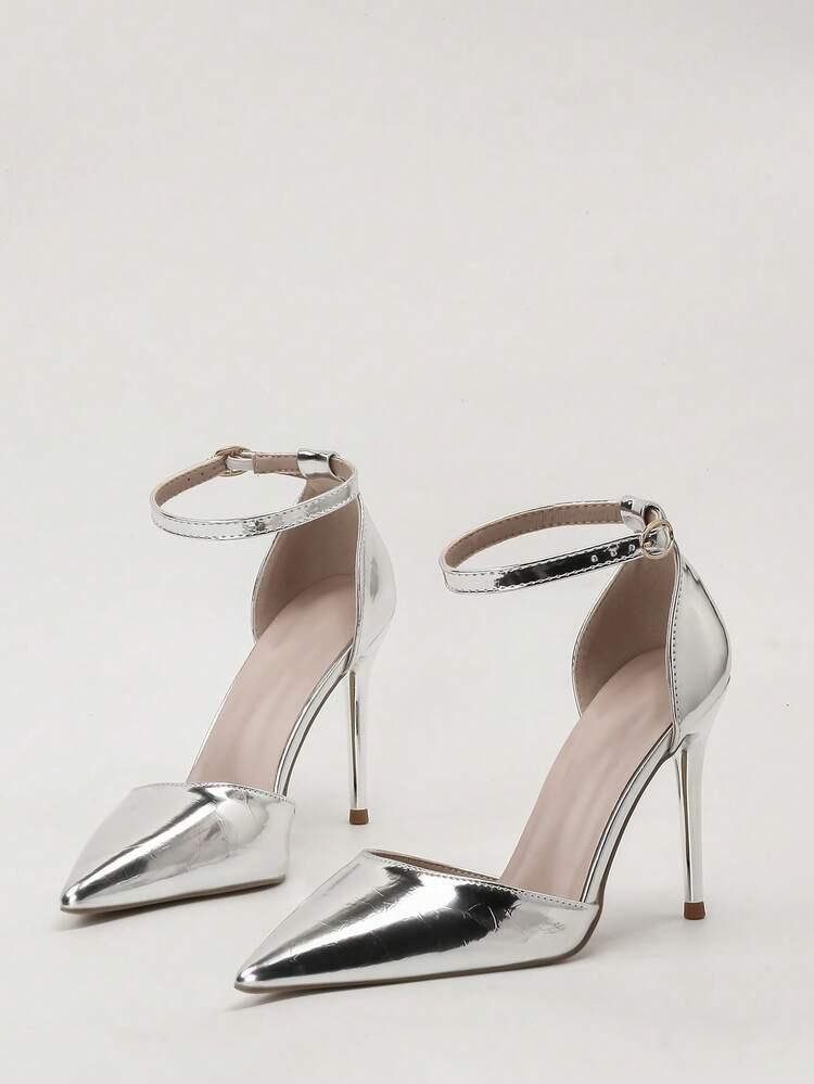 Fall/Winter 2025 Women's Hollow Out Pointed Toe Slingback High Heel Sandals, Sexy, Women Pumps, E... | SHEIN