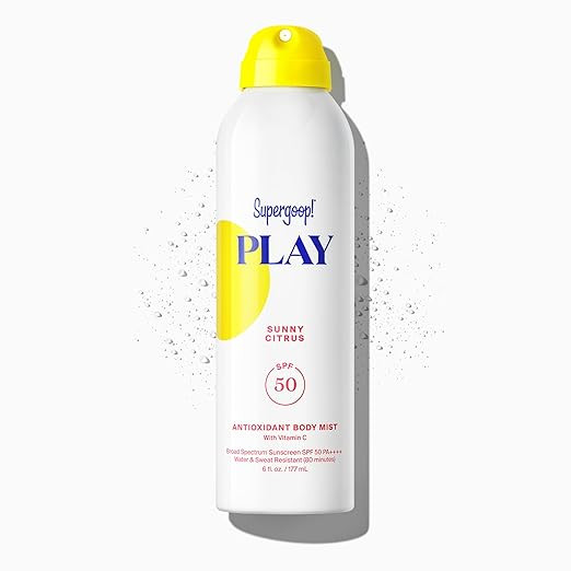 Supergoop! PLAY SPF 50 Antioxidant Body Mist w/Vitamin C - Broad Spectrum Sunscreen Spray - Great... | Amazon (US)