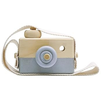 Baby Toy Wooden Mini Camera Toy, Baby Kids Cute Mini Sharpe Toy, Neck Hanging Photographed Props ... | Amazon (US)