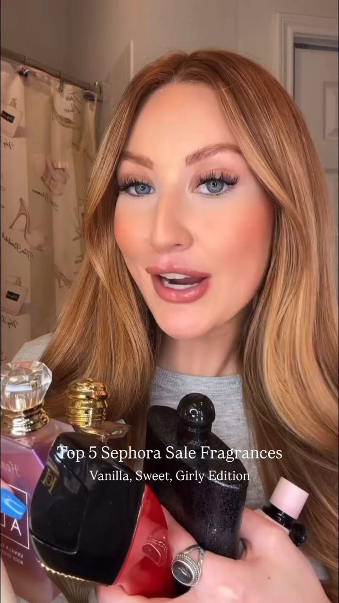My most complimented sweet fragrances 🤍 for my vanilla girlies! @yslbeauty @5sensco @kayali @carolinaherrera @burberrybeauty also honorable mention for @victorandrolf flowerbomb extreme which I forgot to record a clip talking about 😭 #sephorasale #fragrance #perfume #perfumerecommendations #sweetperfume #vanillaperfume #vanillafragrance #sephorafrance #kayaliperfume #burberrygoddess #yslbeautypartner #yslblackopium #5sens #moodycrew