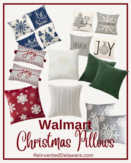 Christmas pillows from Walmart! All the holiday coziness !

#LTKHoliday #LTKSeasonal #LTKhome