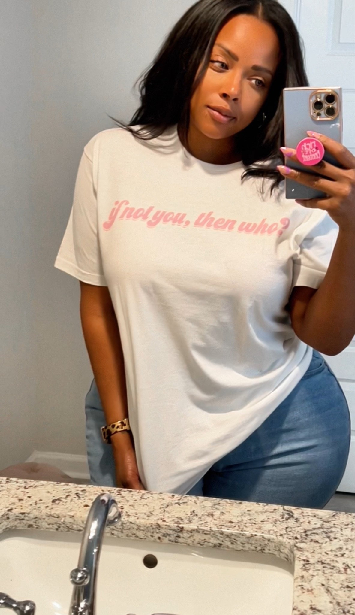 One of my favorite affirmation t-shirts💕 this shirt design is made so you can read the message only when you’re looking at yourself in the mirror ✨

But don’t worry! There is a positive message on the back of this shirt for others #merch #crissythedoll

#LTKdayinmylife #LTKPlusSize #LTKstorytime