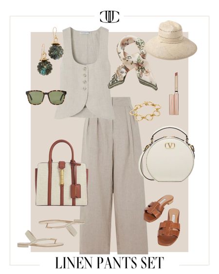 Linen is a great option for the hot summer months ahead as it’s a breathable fabric and also known for its timeless elegance and sophistication. 

Top handle bag, round bag, linen vest, scarf, linen top, linen skirt, matching set, sandals, sunglasses, summer outfit, easy outfit, summer look, travel look, travel outfit 

#LTKover40 #LTKstyletip #LTKshoecrush