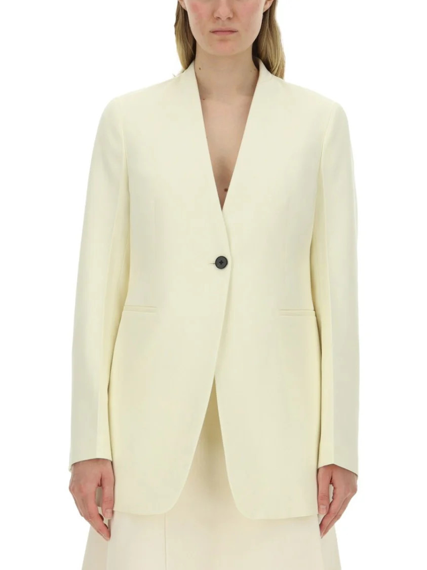 Single Button Tailored Jacket With Notched Lapel | Shop Simon