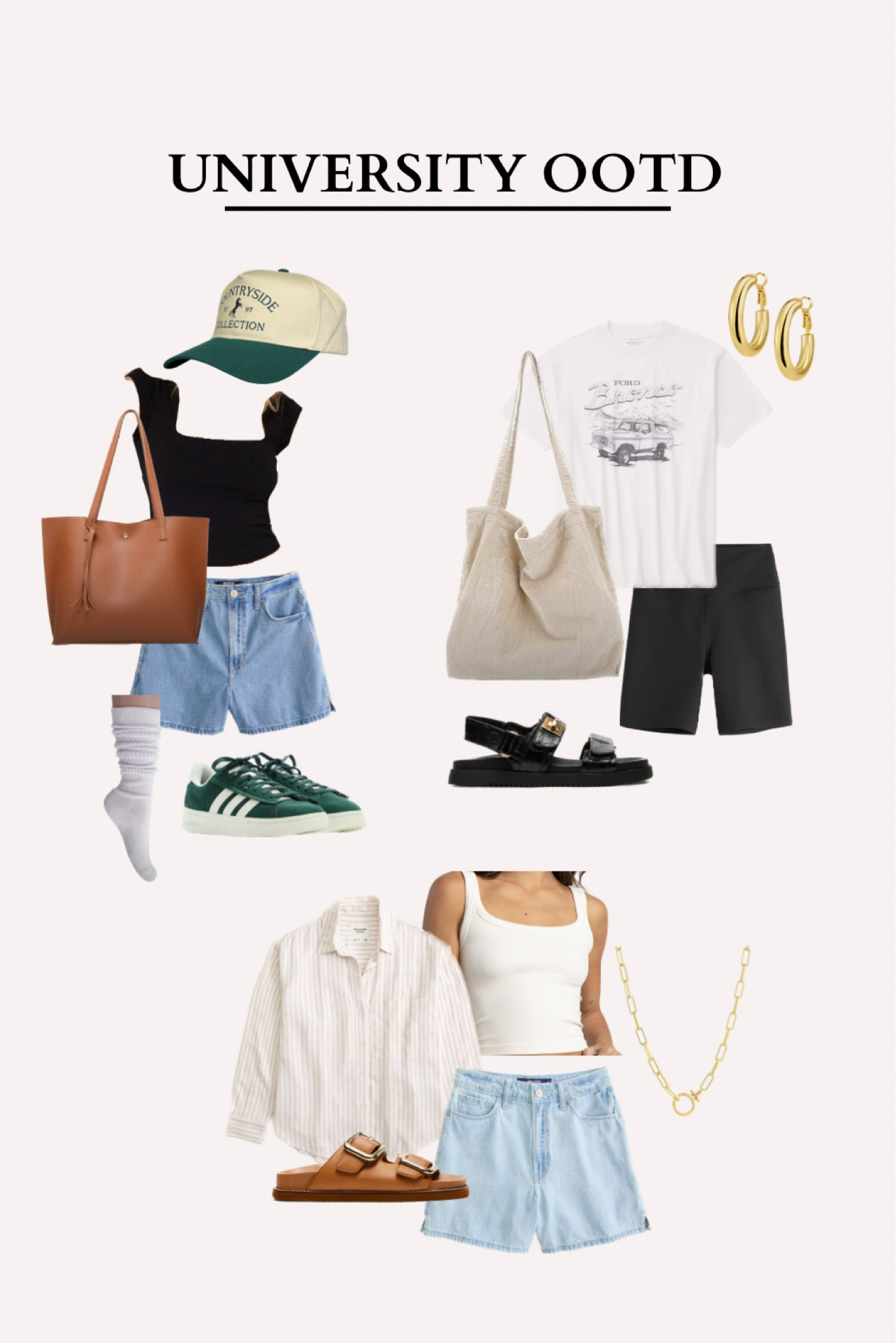 university outfit styling, summer outfits, school outfit, casual outfits, minimal outfit, spring outfit, wfh outfit, travel outfit 

#LTKshoecrush #LTKfindsunder50 #LTKstyletip