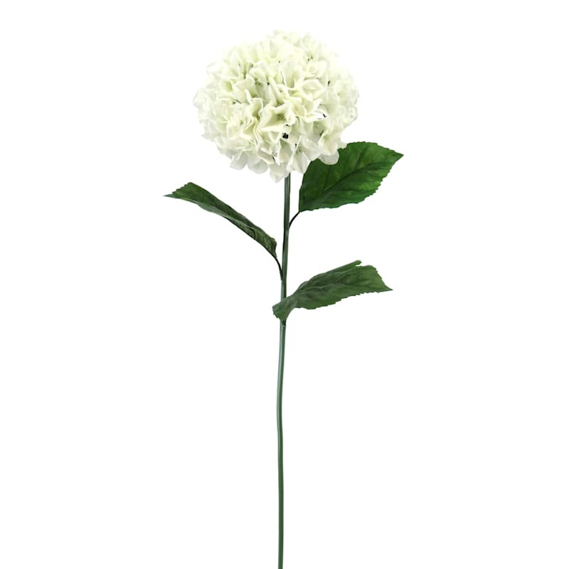 Large White Hydrangea Floral Stem, 37.5" | At Home