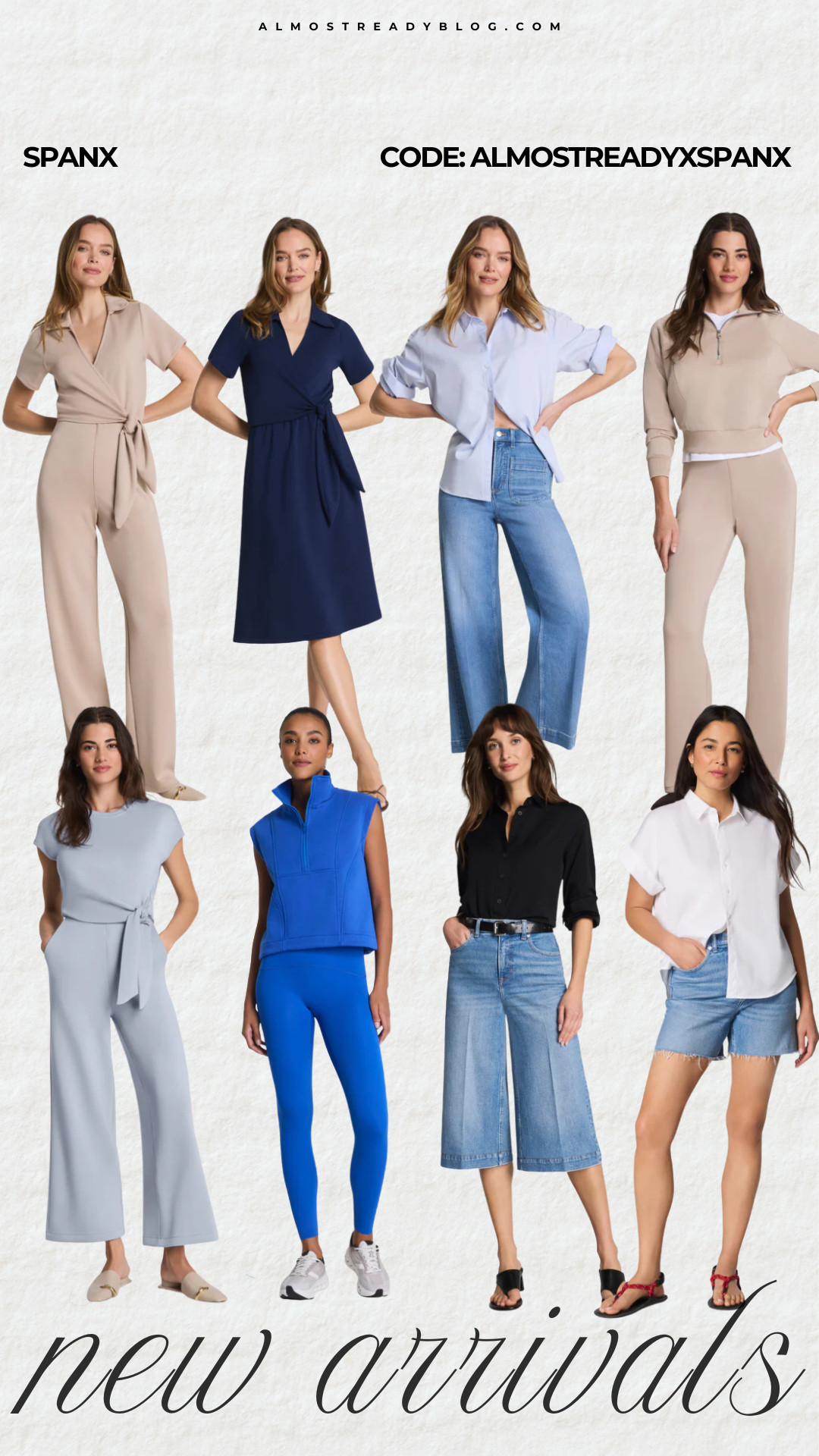 Spanx new arrivals code ALMOSTREADYXSPANX, work outfit, office outfit, business casual, casual chic, elevated casual outfit, jeans, dress, amanda west, almostreadyblog 

 

#LTKOver40 #LTKSaleAlert