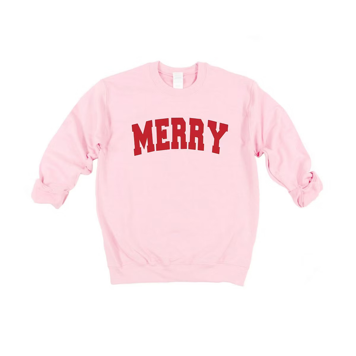 Simply Sage Market Women's Graphic Sweatshirt Merry Varsity White Outline | Target