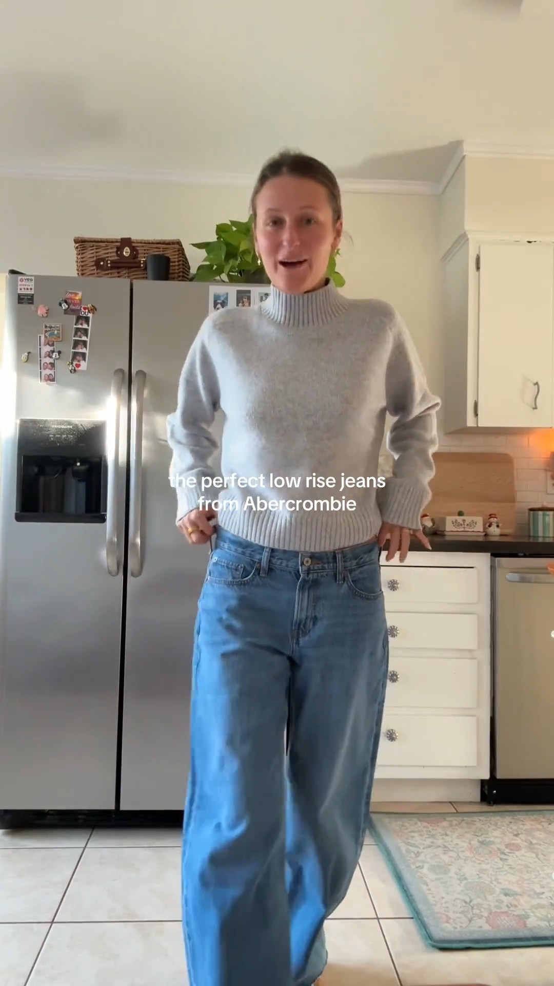 #AbercrombiePartner these Abercrombie low rise jeans are so perfect! I love the wash & the fit! I’m 5’6 & wearing a size 26 short! 

#LTKCyberWeek #LTKHoliday