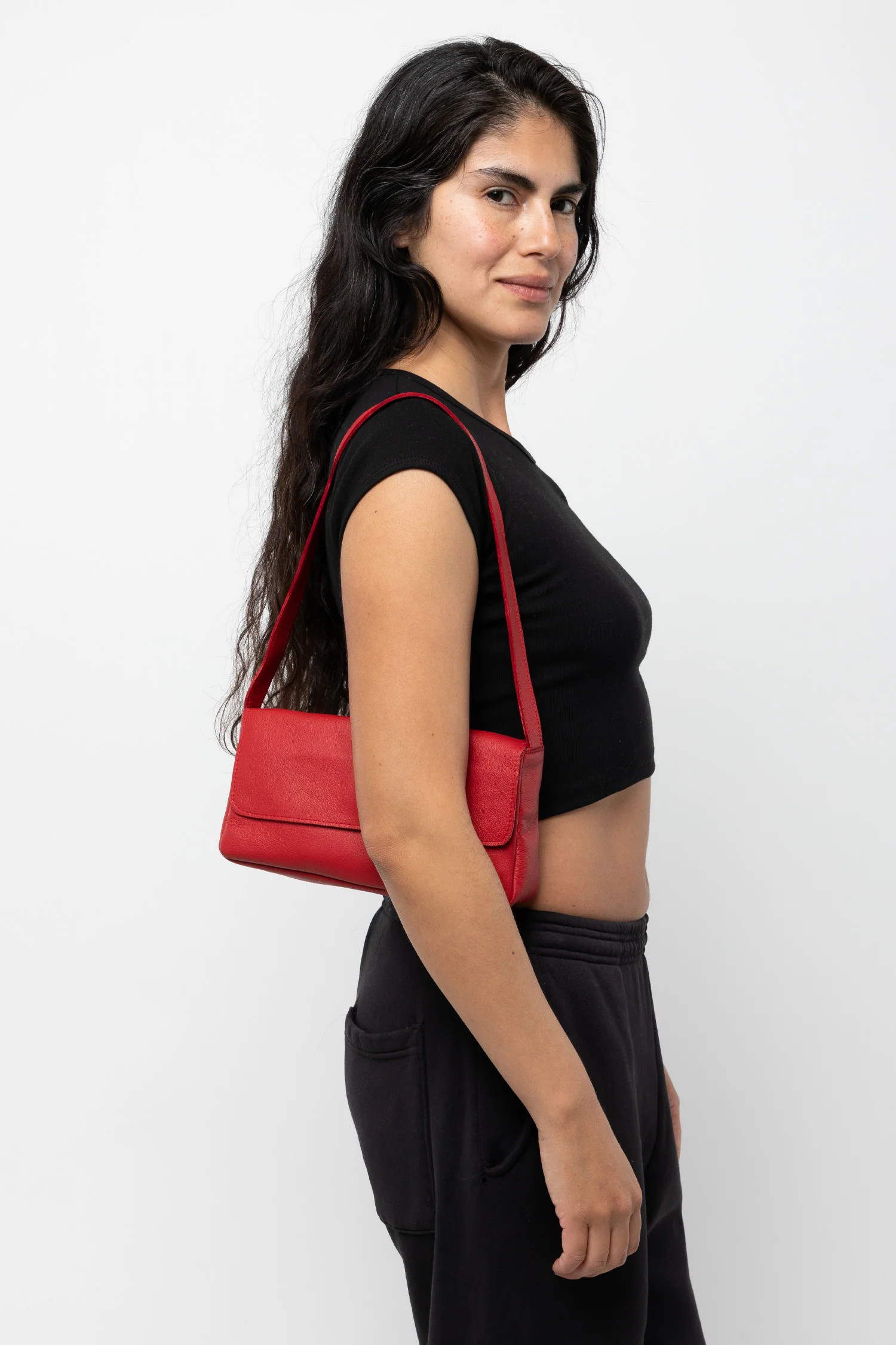 RLH3431 - Classic Leather Shoulder Bag | Los Angeles Apparel