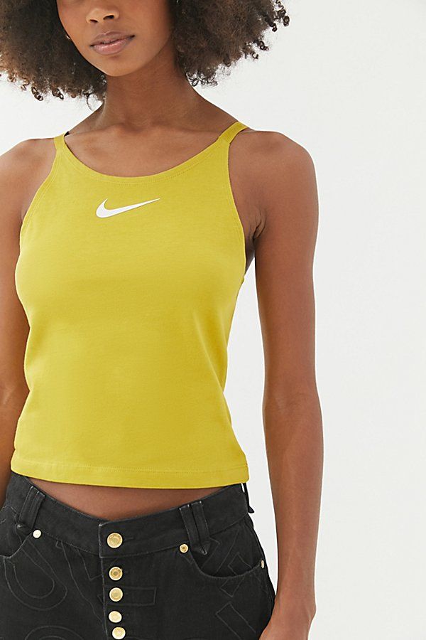 Nike Up In Air Scoop Neck Tank - Yellow XS at Urban Outfitters | Urban Outfitters (US and RoW)
