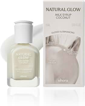 ohora Natural Glow Milk Syrup Nail Strengthener (Coconut) - Tinted Nail Hardener for Brittle, Dam... | Amazon (US)