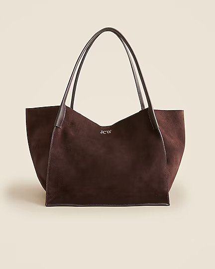 Large Berkeley tote in suede | J. Crew US