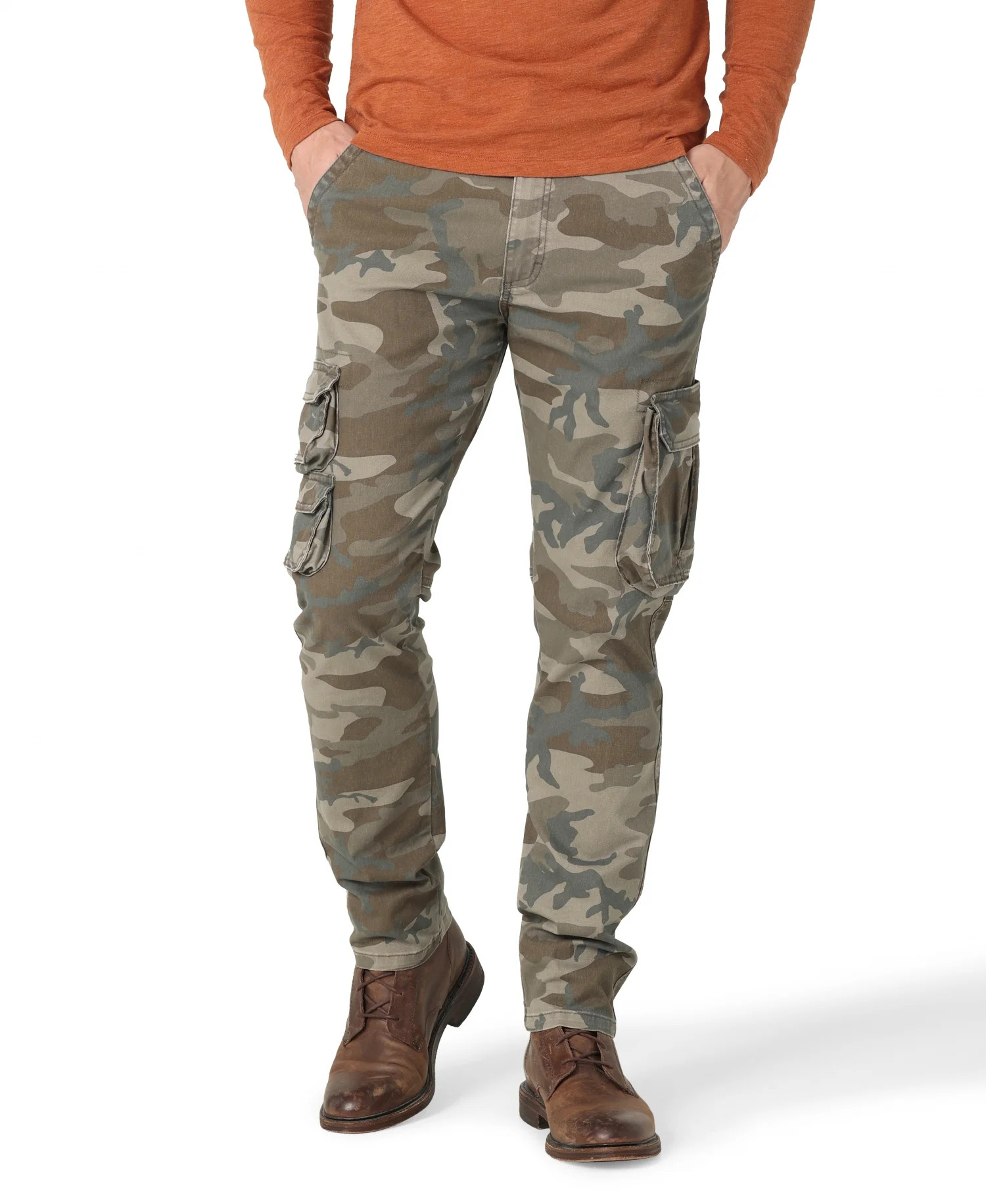 Wrangler Men's Stretch Taper Leg Regular Fit Cargo Pant | Walmart (US)