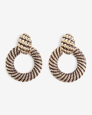Twist Doorknocker Earrings | Express
