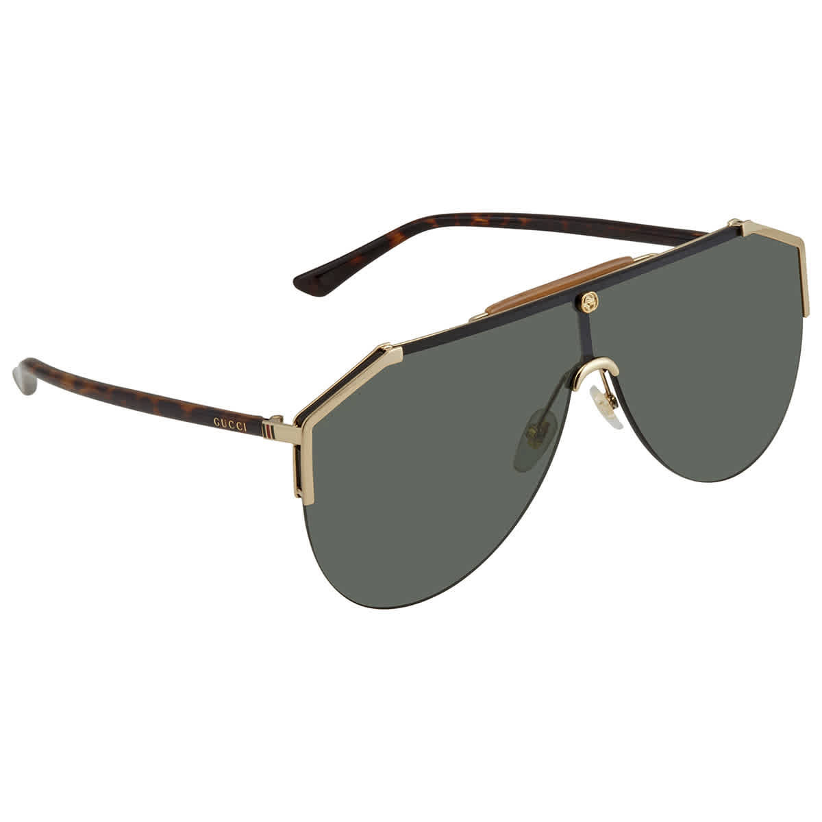 Gucci Green Shield Mens Sunglasses GG0584S 002 99 | Jomashop.com & JomaDeals.com