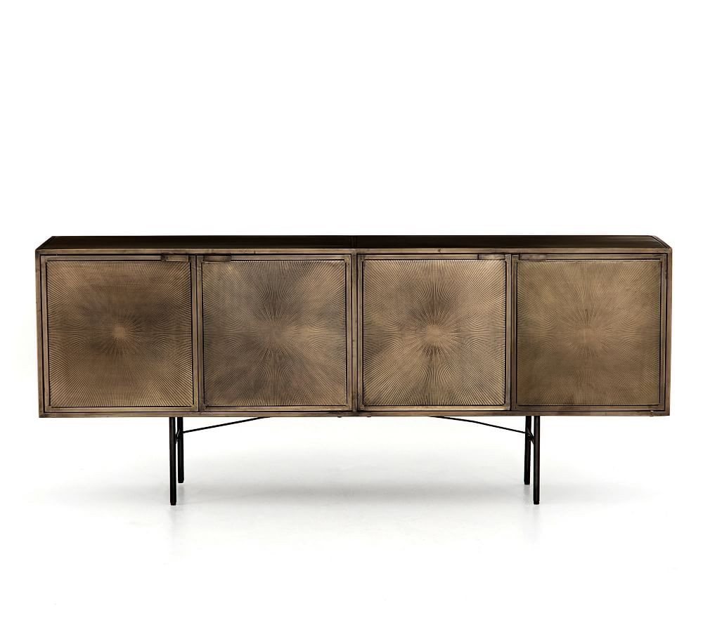 Argonaut 72" Etched Metal Buffet | Pottery Barn (US)