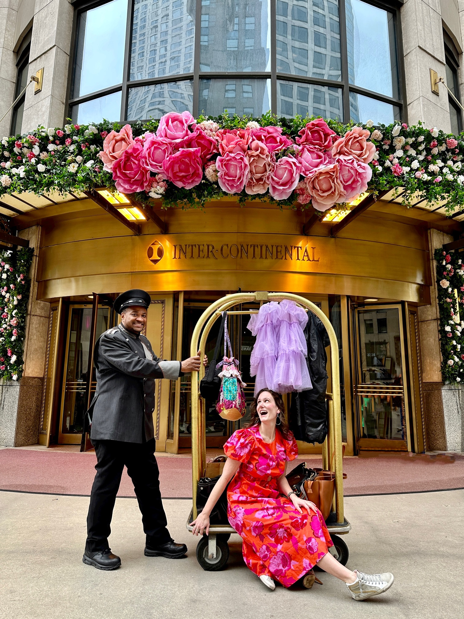 I love the brightness and fun pattern on this dress! I tagged 2 dresses with the same pattern. 