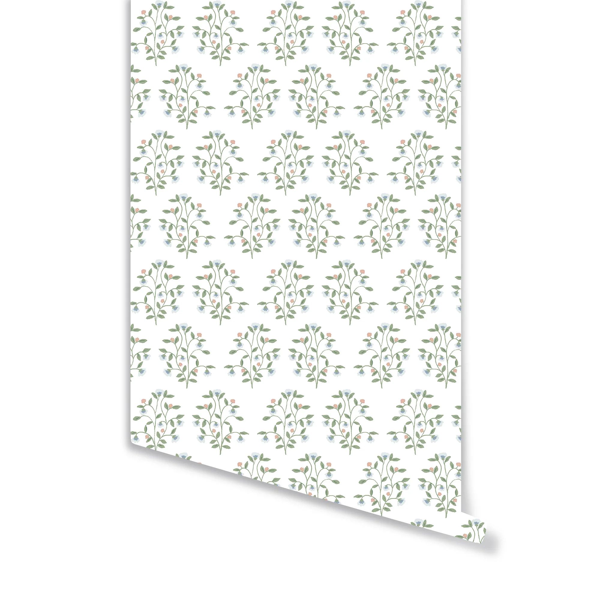 Lucille Floral Wallpaper in Multi | Brooke and Lou