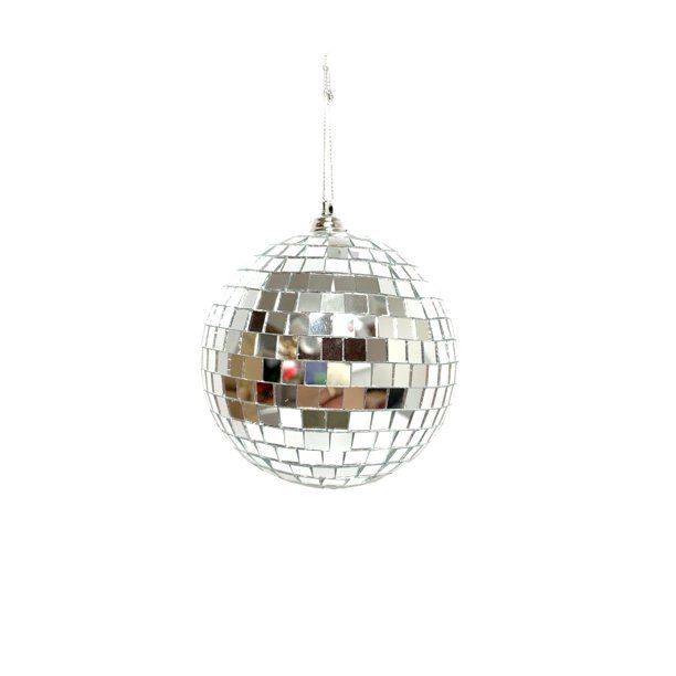 Holiday Time Silver Disco Ball Gold Silver Theme Christmas Decorative Accent Ornament - Walmart.c... | Walmart (US)