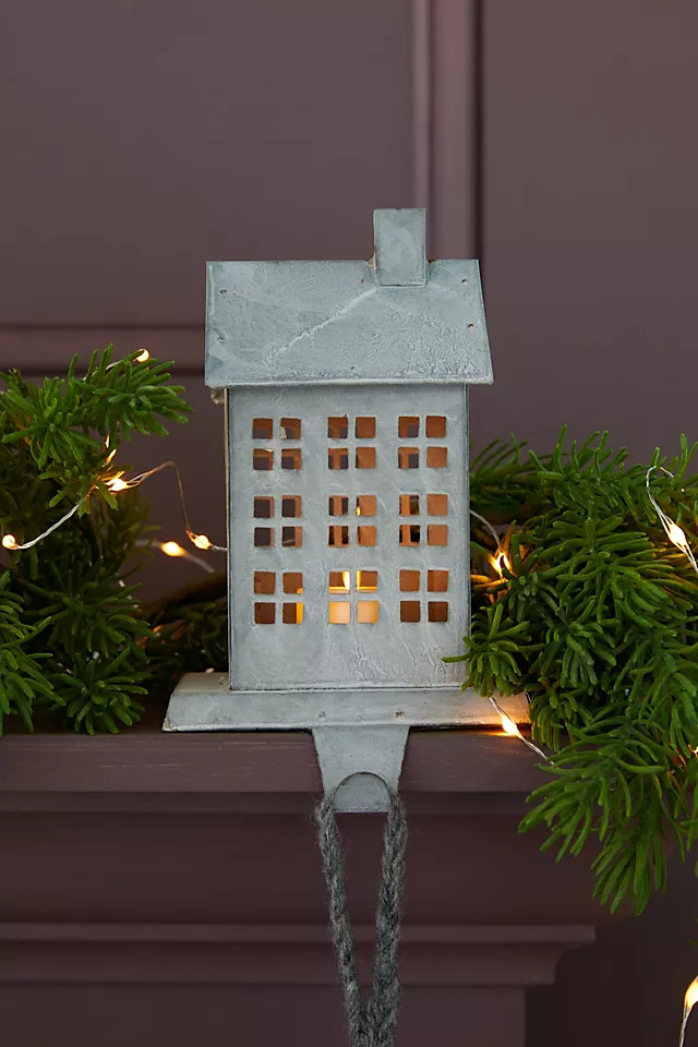 Concordville Zinc House Stocking Holder | Anthropologie (US)