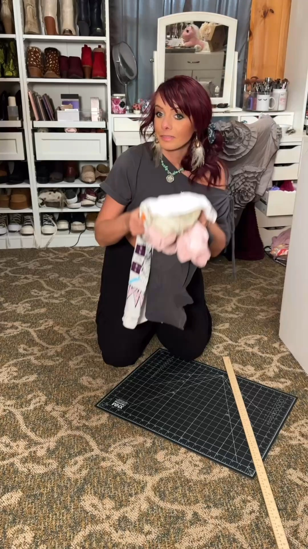 As per multiple requests, finally got around to filming how I crop my graphic tees. 
Linking all the tools I have, but really you can grab them at any Hobby Lobby, Walmart, Michael’s, etc. Also linked all the tees I grabbed at Walmart. 
My cutting mat size in this video is: 24.4”Lx18.5”W - I also have a bigger one, but this one fits the corner of my sewing desk perfectly & works for almost everything I could need.

#LTKootd #LTKvlog #LTKdayinmylife