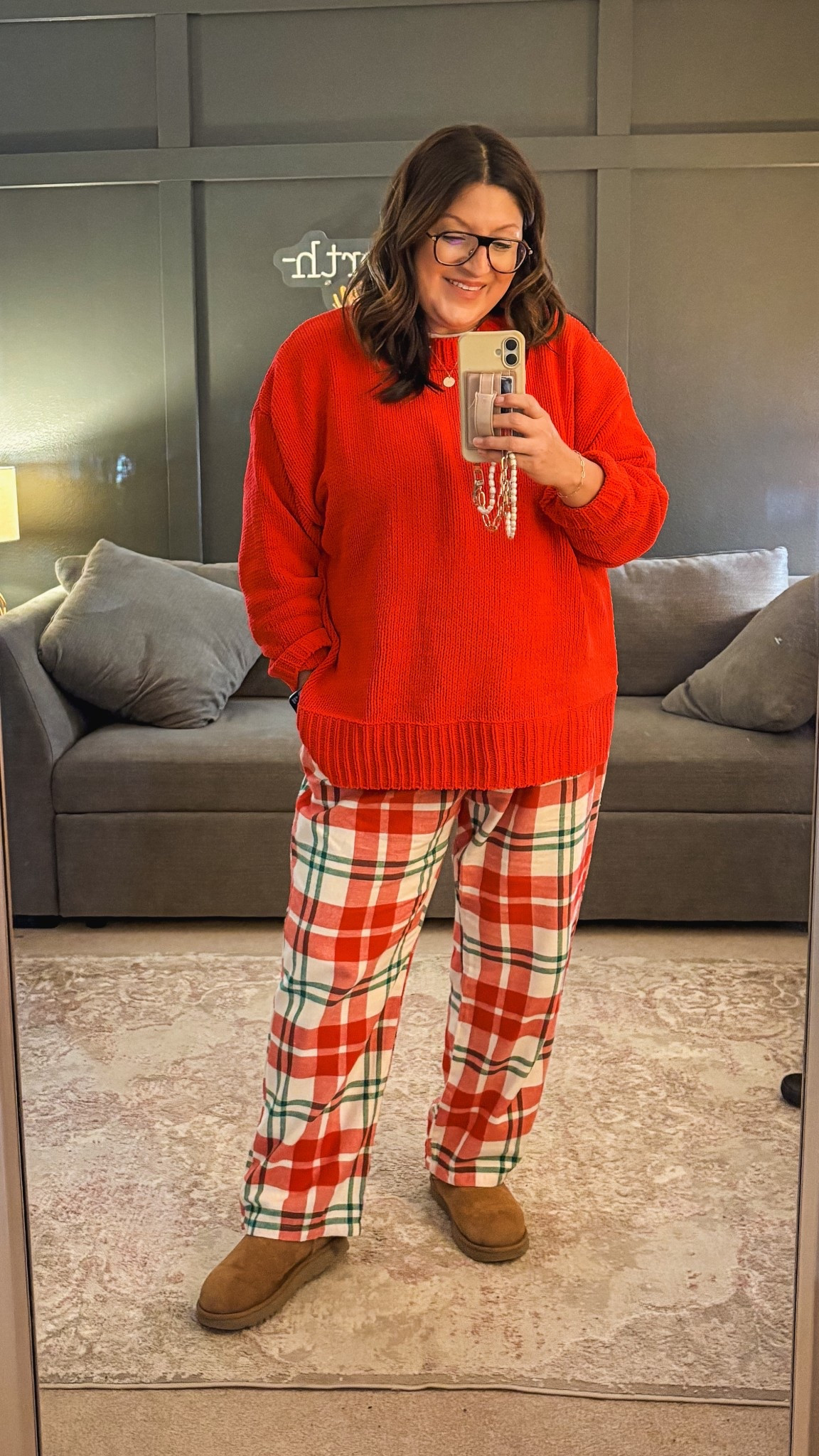 Today’s ootd for spirit day:
Aerie sweater (XL)
Old Navy pj pants (XL)
Ugg mini boots 

#LTKMidsize #LTKOver40 #LTKHoliday