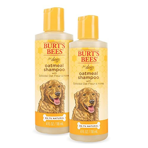 Burt's Bees for Pets Naturally Derived Oatmeal Shampoo with Colloidal Oat Flour and Honey - Oatmeal Dog Shampoo to Soothe and Cleanse Dogs Skin and Coats, 4 Fl Oz - 2 Pack | Amazon (US)